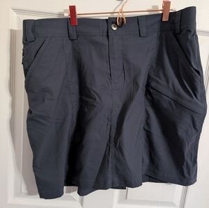 Duluth Trading Dry On The Fly Skort Womens Size 16W Blue Performance Tennis Golf